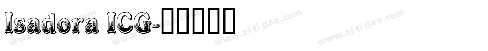 Isadora ICG字体转换